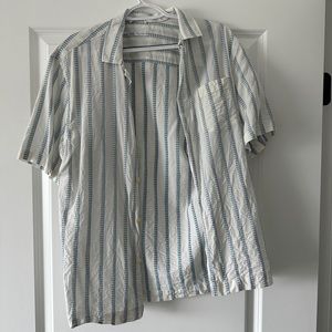 Blue stripe - button up